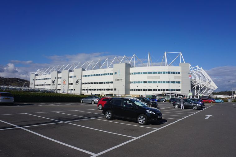 Liberty Stadium, Swansea, campo interno di Ospreys.