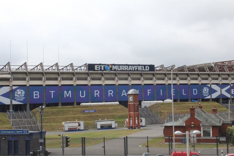 Murrayfield, Edimburgo, campo interno di Edinburgh.