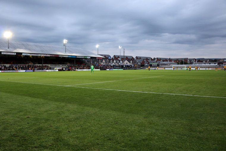 Rodney Parade, Newport, campo interno di Dragons.